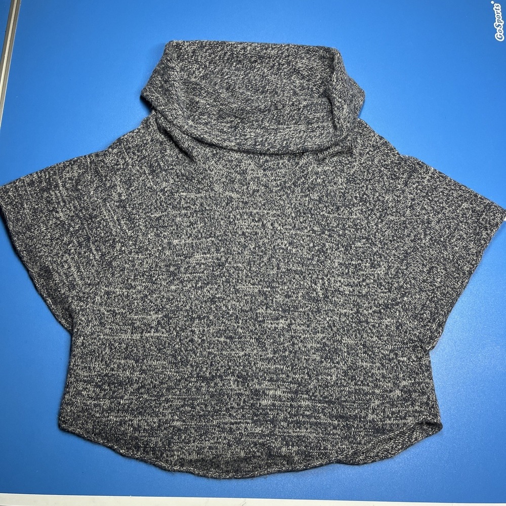 Joie Wool Cardigan Sleeve Turtleneck Gray Sweater‎ Oversized Size Small